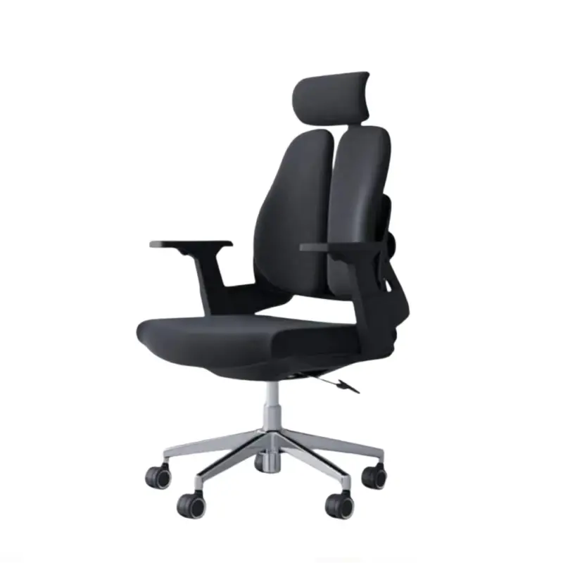 2 - FushFush Chair (Fixed Hand) for Freelancers Black