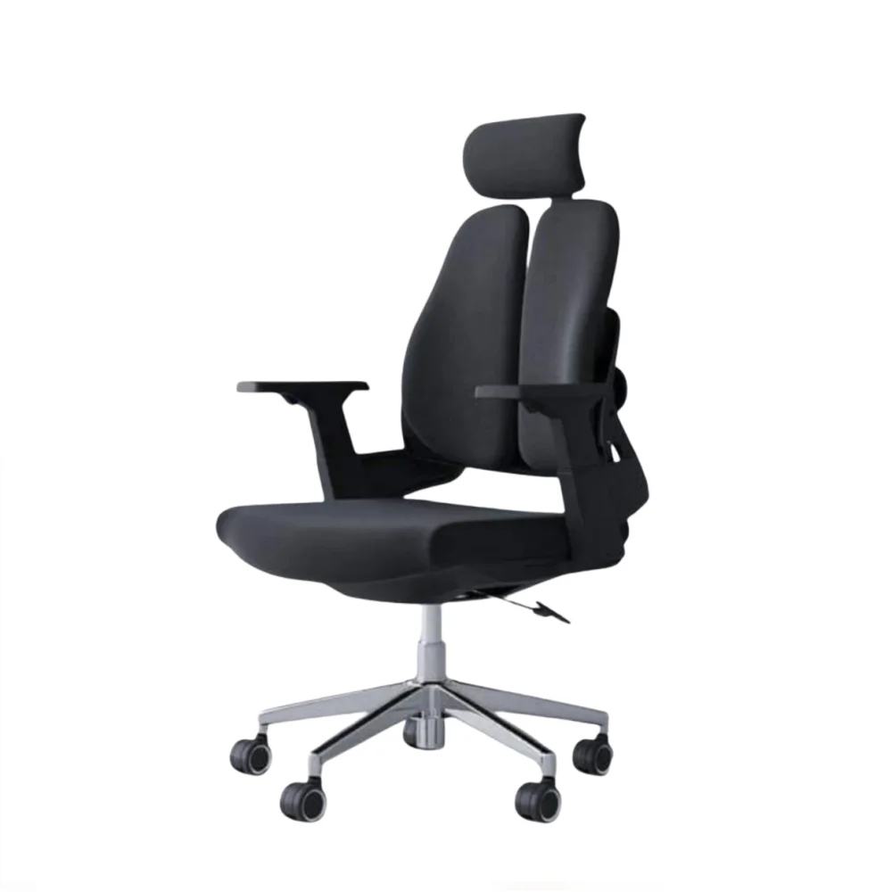 2 - FushFush Chair (Fixed Hand) for Freelancers Black